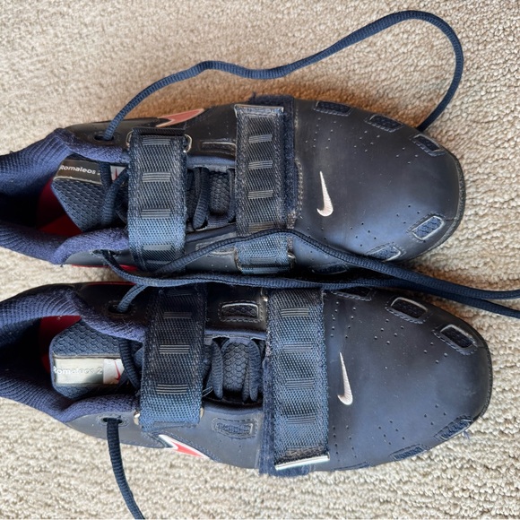 Nike Romaleos 2 Obsidian Blue Red Weightlifting Shoes - Picture 5 of 6